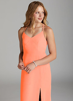 Azazie Becca Junior Sunset Mermaid Chiffon Dress image3