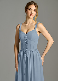 Azazie Porscha Suknie dla druhen Linia A Dekolt w kształcie serca Szyfon Do ziemi Sukienka image2