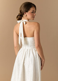 Robe Mi-Longue Brume D'ivoire Andie image5
