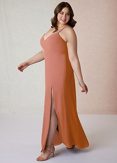 Azazie Manila Bridesmaid Dresses MAI TAI Sheath V-Neck Chiffon Dress image9
