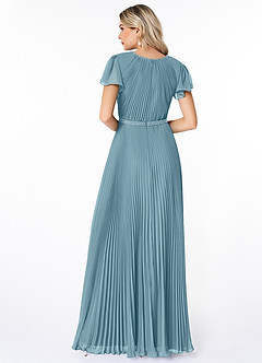 Azazie Kara Abiti da damigella modesti Abito A-Line Plissettato Chiffon Floor-Length image2