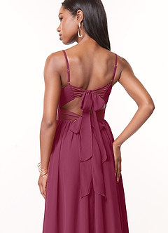 Azazie Zeya Vestidos de madrinha de casamento Vestir Amora de Chiffon de Linha A com Plissado image2