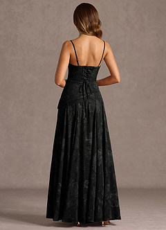 Gabriela Black Maxi Dress image2
