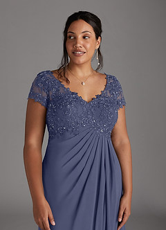 Azazie Jetta Mother of the Bride Dresses Stormy A-Line Sequins Chiffon Dress image10