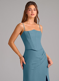 Azazie Jenine Bridesmaid Dresses Bermuda Mermaid Strapless Chiffon Dress image2