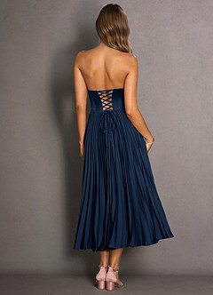 Celene Navy Midi Dress image3