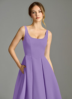 Azazie Amalie Bridesmaid Dresses Tahiti A-Line Pleated Chiffon Dress image7