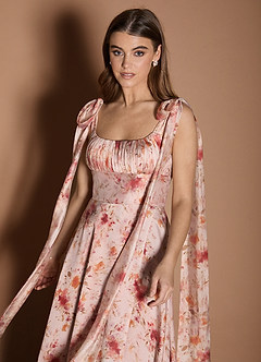 Ciara Apricot Multi Maxi Dress image7