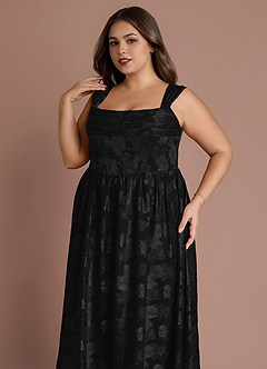 Hazel Black Pleated Maxi Dress image13