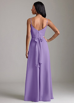 Azazie Kali Abiti da Damigella Abito A-Line in Chiffon Plissettato Tahiti image4