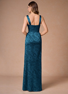 Georgia Navy Black Pleated Maxi Dress image2