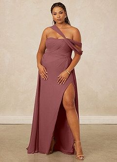 Christian Siriano Bridal for Azazie 1014 Brautjungfernkleider A-Linie Schulterfrei Chiffon Kleid Amethyst image12