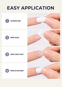 front Jelly Adhesive Press-On Nails