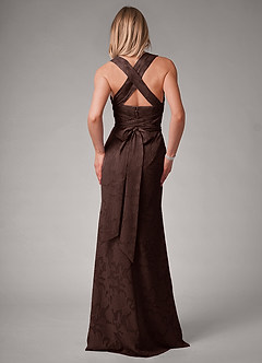 Azazie Luci Bridesmaid Dresses Ganache Mermaid Pleated Floral Burnout Convertible Dress image2