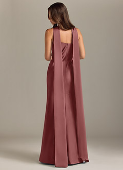 Azazie Kinsley Bridesmaid Dresses Amethyst Mermaid Side Slit Stretch Satin Dress image2