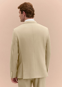 front James Champagne Structured Stretch Suit Jacket