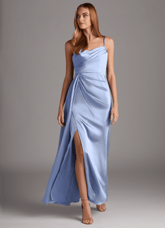Azazie Bona Stretch Satin Dress Final Sale  image4