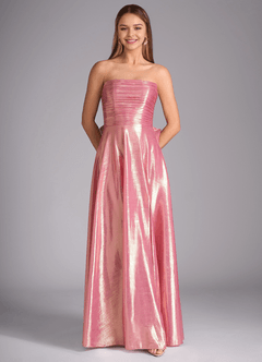 Bibana Rose Quartz Straight Neckline Prom Gown image5