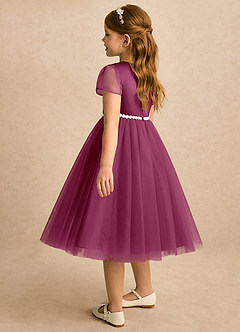Azazie Kaylor Flower Girl Klänningar Klänning A-linje i Tyll Plisserad image6