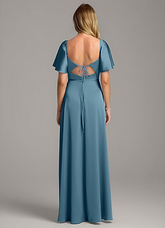Azazie Chloe Bridesmaid Dresses Bermuda A-Line Sweetheart Neckline Stretch Satin Dress image3