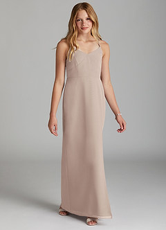 Azazie Becca Junior Frost Mermaid Chiffon Dress image5