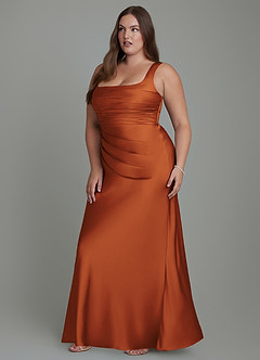 Azazie Agustina Brautjungfernkleider Meerjungfrau-Linie Korsett Stretch-Satin Kleid Kanel image11