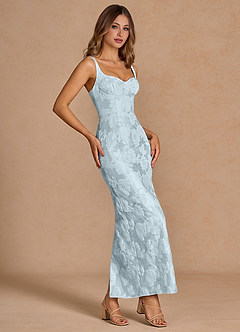 Vestido Azul Pálido Largo Odette image3