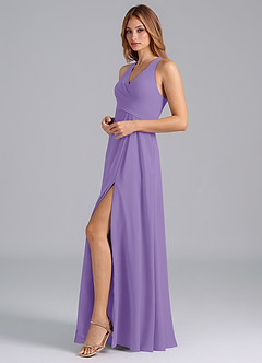 Azazie Dorota Bridesmaid Dresses Tahiti A-Line Pleated Chiffon Dress image5