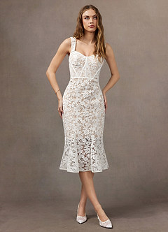Candace White Midi Dress image3