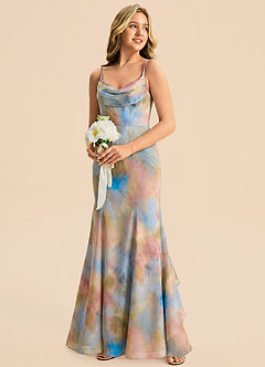 front Azazie Celinae Junior Formal Dress