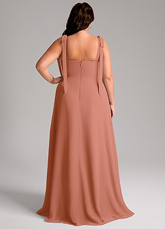 Azazie Debra Bridesmaid Dresses MAI TAI A-Line with Pockets Chiffon Convertible Dress image9