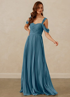 Christian Siriano Bridal for Azazie 1013 Bridesmaid Dresses Bermuda A-Line Off the Shoulder Chiffon Dress image7