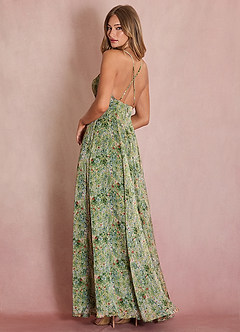 Tamra Green Floral Maxi Dress image2