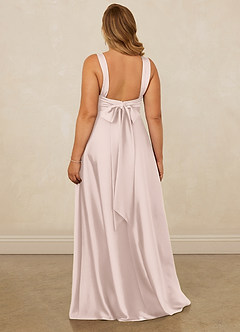 Christian Siriano Bridal for Azazie 1001 Bridesmaid Dresses Blushing Pink A-Line Sweetheart Neckline Stretch Satin Dress image12
