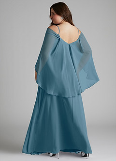 Azazie Cienna Bridesmaid Dresses Bermuda A-Line Off the Shoulder Chiffon Dress image8