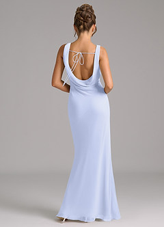 Azazie Rylina Bridesmaid Dresses Lavender Mermaid Pleated Chiffon Dress image6