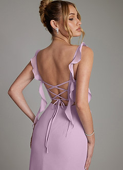 Azazie Jessamine Bridesmaid Dresses Wisteria Mermaid Corset Chiffon Dress image2