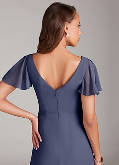 Azazie Soren Bridesmaid Dresses Stormy A-Line Ruched Chiffon Dress image7
