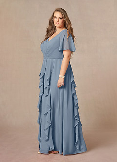 Azazie Watson Mother of the Bride Dresses Twilight A-Line V-Neck Chiffon Dress image8