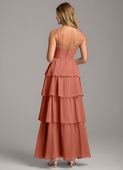 Azazie Alanna Bridesmaid Dresses Clay A-Line Sweetheart Neckline Chiffon Dress image7