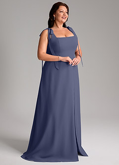 Azazie Debra Brautjungfernkleider Wandelbar A-Linie mit Taschen Chiffon Kleid Sturm image12