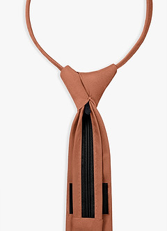 front Boy's Stretch Satin Pre-Tie