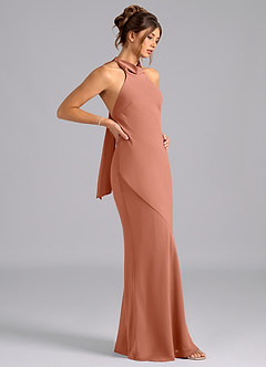 Azazie Velli Bridesmaid Dresses MAI TAI Mermaid Bow Chiffon Dress image4