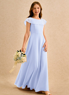 Azazie Kittie Girls Formal Abiti da Ragazza di Fiori Abito A-Line in Chiffon Lavanda image4