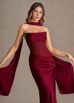 Leonore Merlot Maxi Dress image5