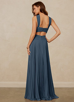 Christian Siriano Bridal for Azazie 1009 Bridesmaid Dresses Neptune A-Line Pleated Chiffon Dress image4
