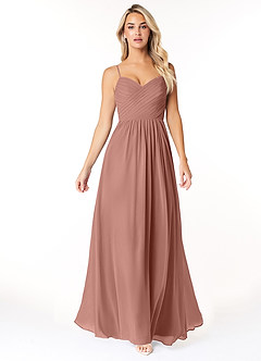 Azazie Lisbon Bridesmaid Dresses Cedar Rose A-Line Sweetheart Neckline Chiffon Dress image5