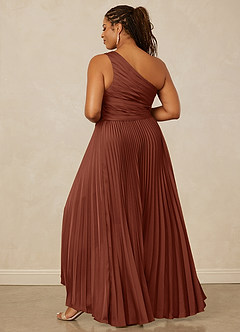 Christian Siriano Bridal for Azazie 1008 Bridesmaid Dresses Clay A-Line One Shoulder Stretch Satin Dress image12