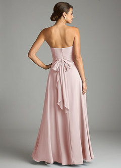 Azazie Tamira Suknie dla druhen Linia A Pofałdowany Szyfon Do ziemi Sukienka image4