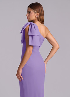 Azazie Yuanna Bridesmaid Dresses Tahiti Mermaid One Shoulder Chiffon Dress image8